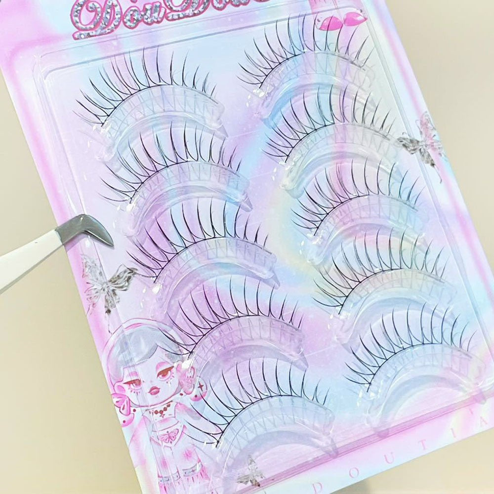 3/5 Pairs Transparent Line False Eyelashes Natural Extension Long Lshes Makeup..