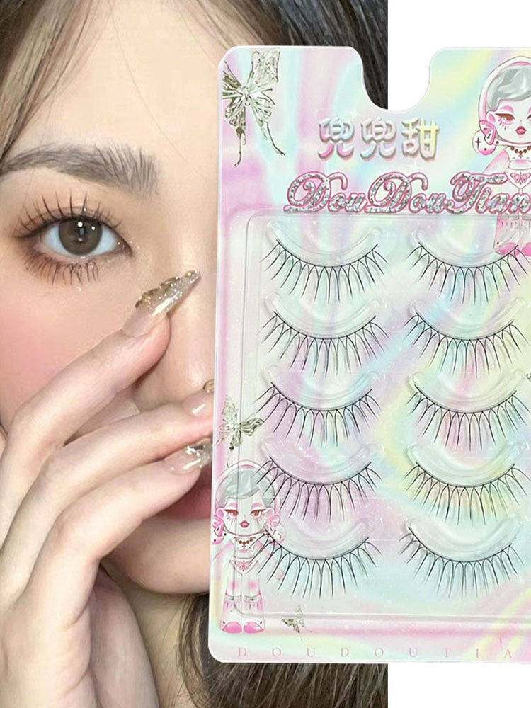 3/5 Pairs Transparent Line False Eyelashes Natural Extension Long Lshes Makeup..