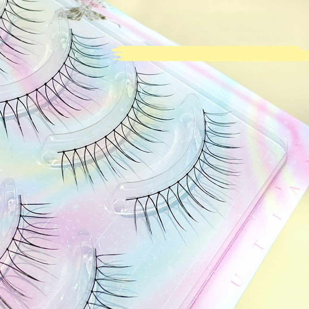 3/5 Pairs Transparent Line False Eyelashes Natural Extension Long Lshes Makeup..