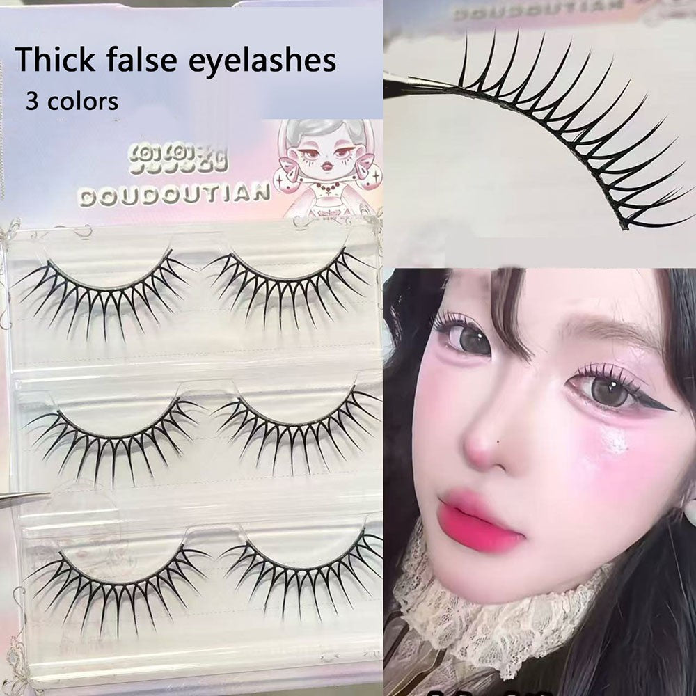 3/5 Pairs Transparent Line False Eyelashes Natural Extension Long Lshes Makeup..