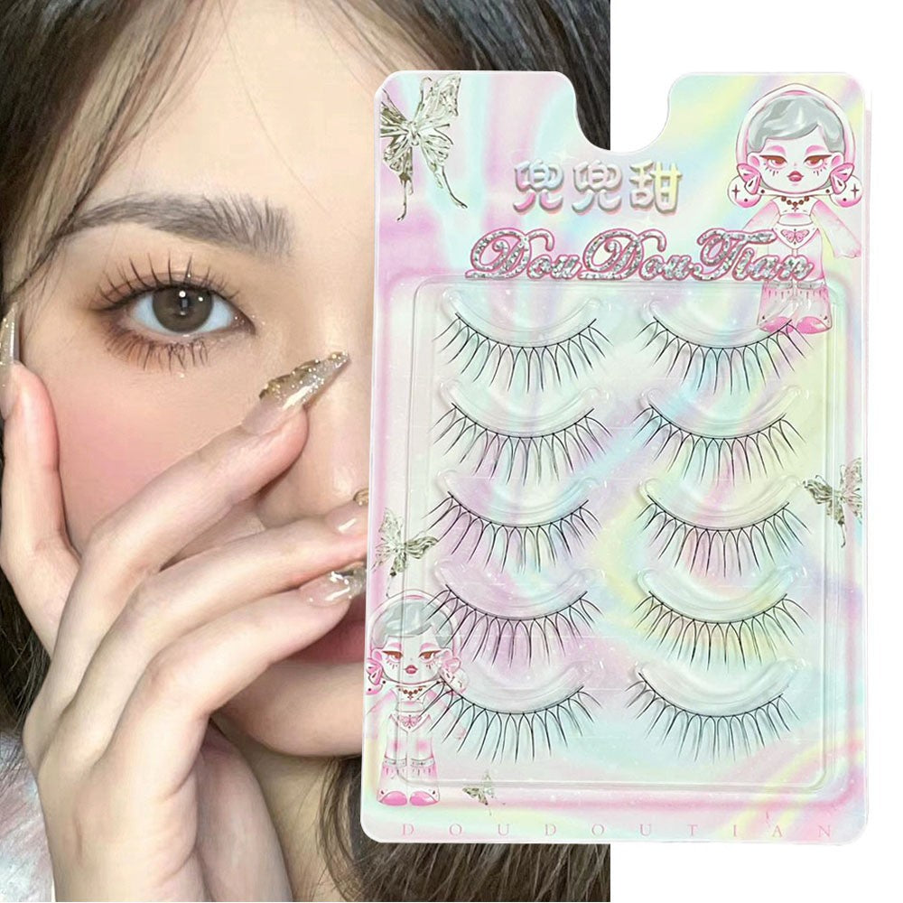 3/5 Pairs Transparent Line False Eyelashes Natural Extension Long Lshes Makeup..