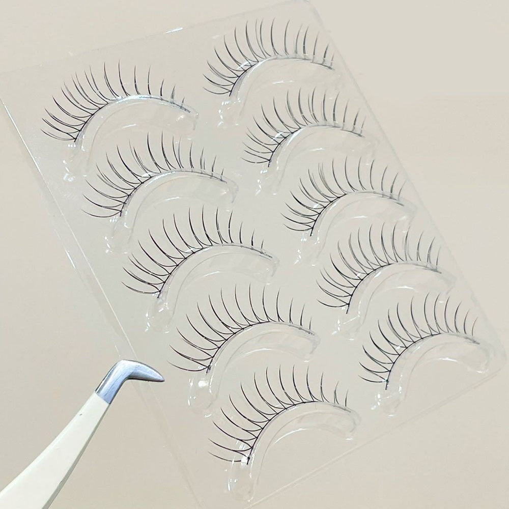 3/5 Pairs Transparent Line False Eyelashes Natural Extension Long Lshes Makeup..
