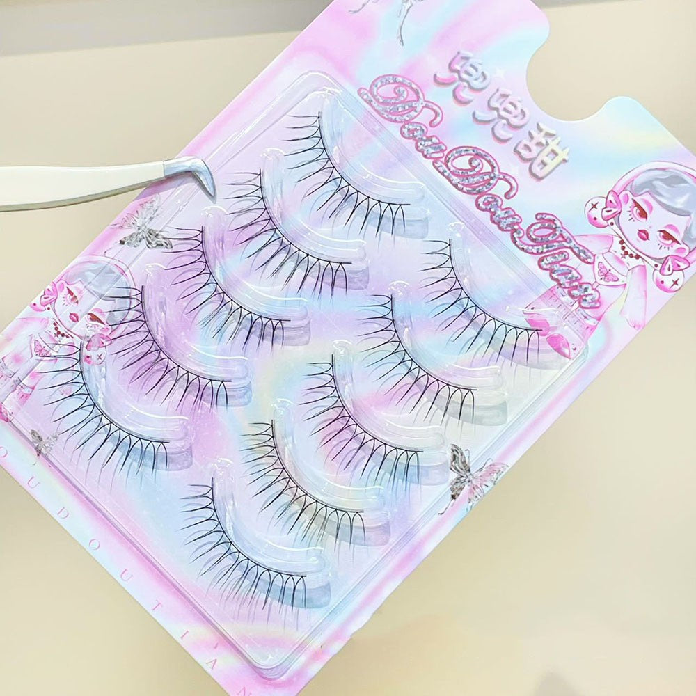 3/5 Pairs Transparent Line False Eyelashes Natural Extension Long Lshes Makeup..