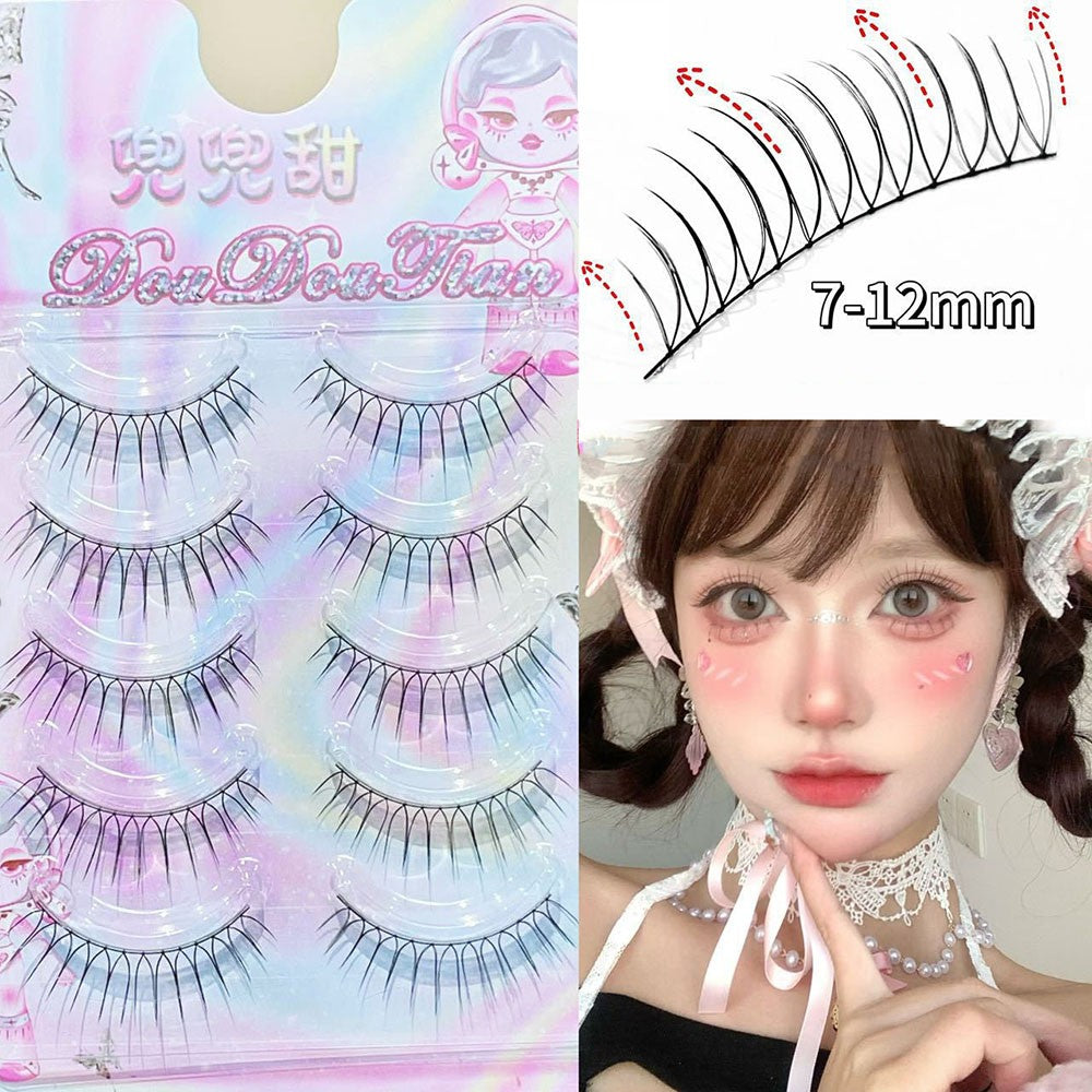 3/5 Pairs Transparent Line False Eyelashes Natural Extension Long Lshes Makeup..