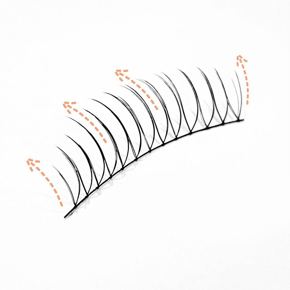 3/5 Pairs Transparent Line False Eyelashes Natural Extension Long Lshes Makeup..