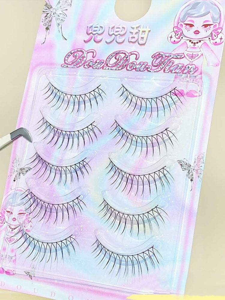 3/5 Pairs Transparent Line False Eyelashes Natural Extension Long Lshes Makeup..