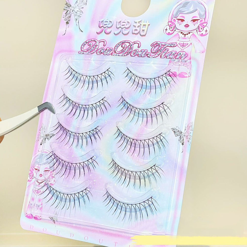 3/5 Pairs Transparent Line False Eyelashes Natural Extension Long Lshes Makeup..