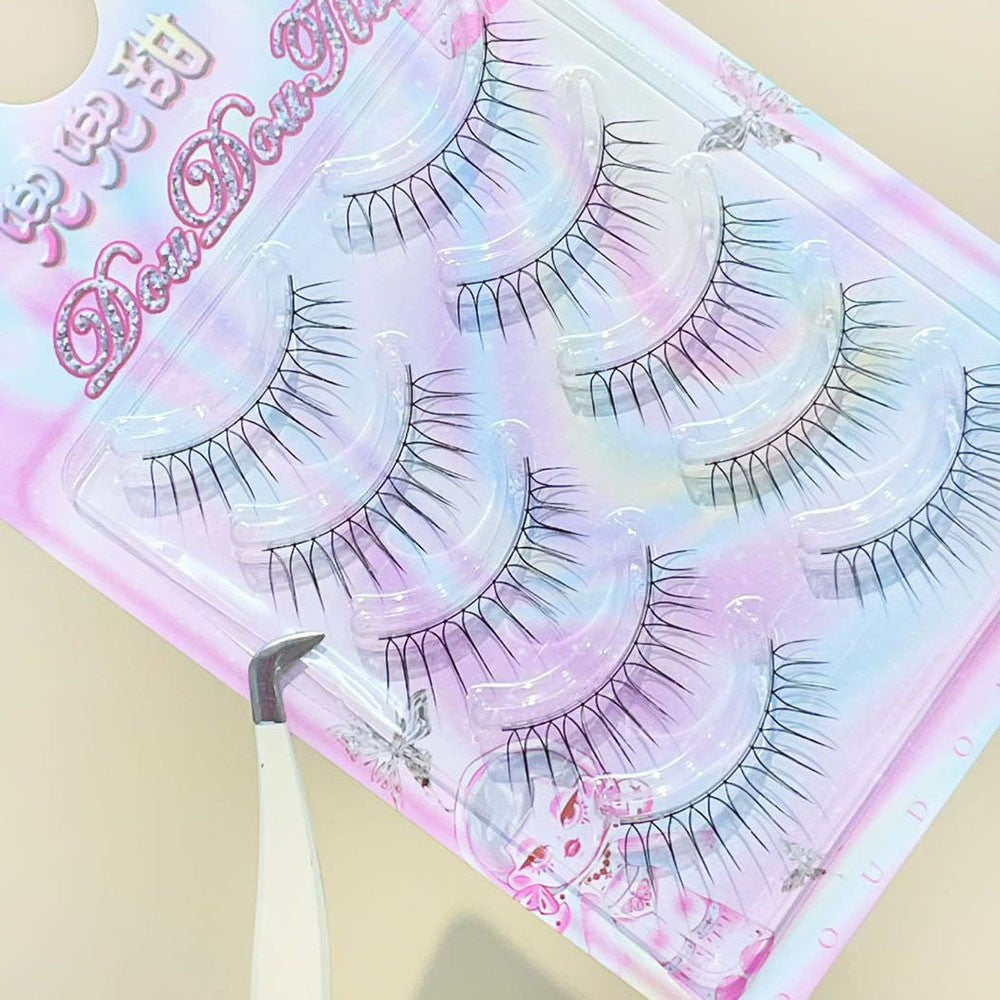 3/5 Pairs Transparent Line False Eyelashes Natural Extension Long Lshes Makeup..